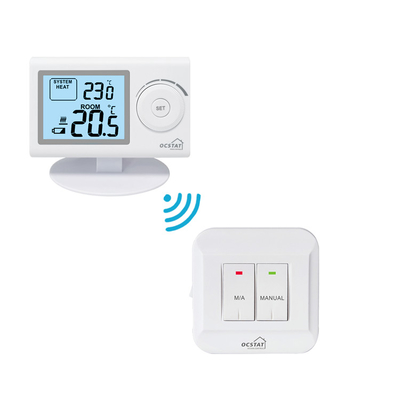 Heating Boiler Control Rf Room Thermostat For Gas Boiler , Simple Digital Thermostat