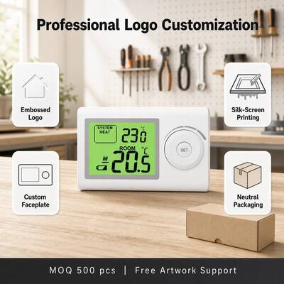 Riseem High Accuracy Heating Room Non-Programmable Thermostat With Temperature Control