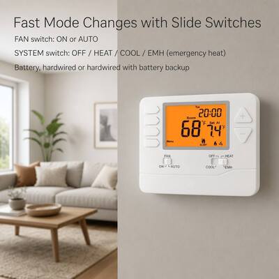 Suuwer Keep Your Home Comfortable and Save Energy with a 7 Day Programmable Thermostat Digital Display
