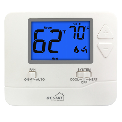 Riseem Digital hotel room Thermostat Rectangle Shape For Kitchen / Living Rooms