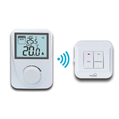 Riseem White Color RF Heating Room Temperature Controller For Boiler Electric CE ROHS
