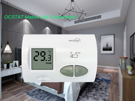 Riseem White Color Household Non Programmable Thermostat For Heating And Cooling