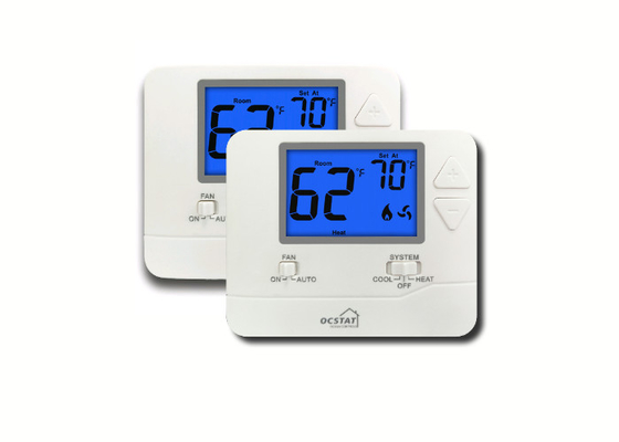 Central Air Conditioner HVAC Thermostat With 1 Heat / 1 Cool Omron Relay