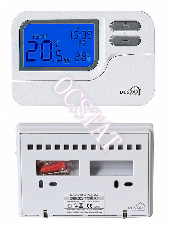 7 Day Programmable Air Conditioner Thermostat with Keypad Lockout