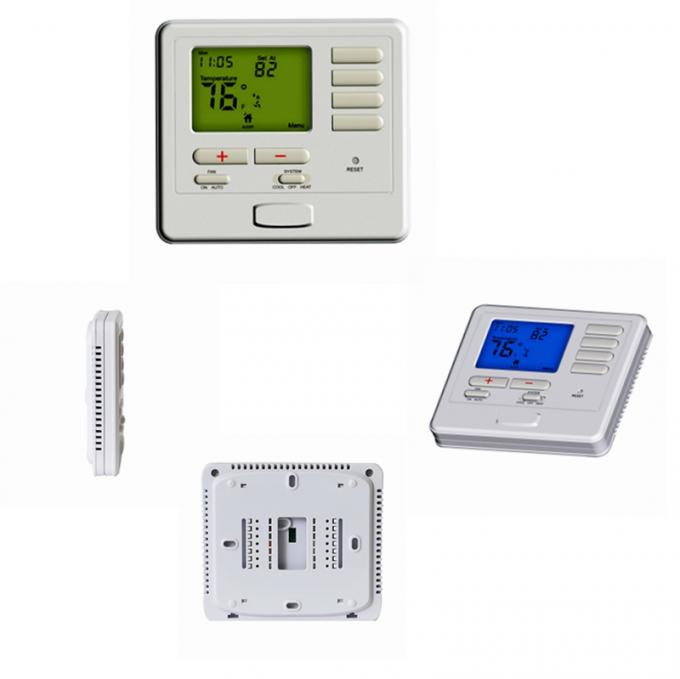 Single Stage Air Conditioner Digital Temperature Controller Heating Thermostat with Battery
