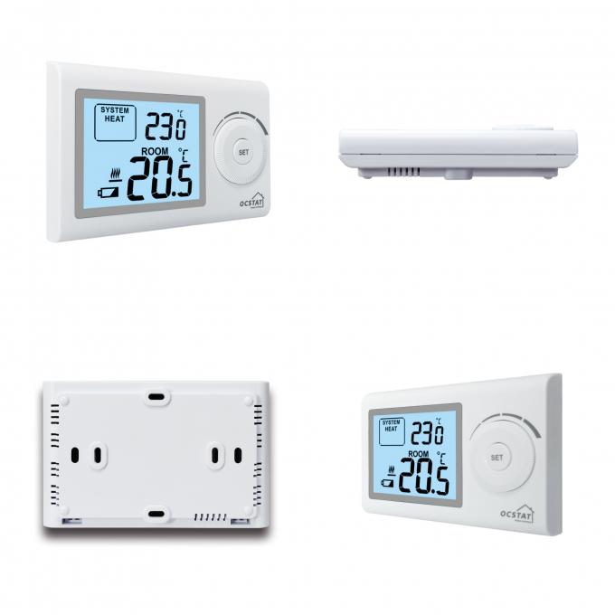 PC+ABS Wireless Heater Thermostat / Remote Controlled Thermostat For Boiler