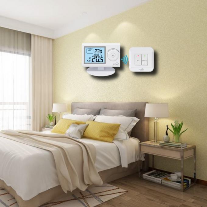 PC+ABS Wireless Heater Thermostat / Remote Controlled Thermostat For Boiler