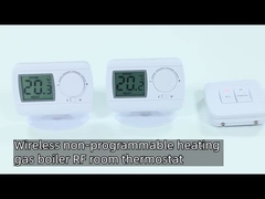 E3RF White ABS 220V Digital Gas Boiler Temperature Controller RF Room Thermostat