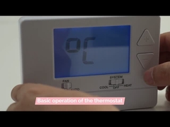 3001 ABS LCD Display Air Conditioner Thermostat for HVAC Room 24V 60Hz